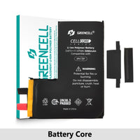 Greencell Standard Capacity iPhone 12 mini | 12 | 12 Pro | 13 Pro | 11 | 14 Pro | 13 | 14 | 12 Pro Max | 11 Pro Max | 13 Pro Max | 14 Plus | 13 mini | 11 Pro | 14 Pro Max Replacement Battery Core with Adhesive Strips Greencell Standard Capacity iPhone 12 mini | 12 | 12 Pro | 13 Pro | 11 | 14 Pro | 13 | 14 | 12 Pro Max | 11 Pro Max | 13 Pro Max | 14 Plus | 13 mini | 11 Pro | 14 Pro Max Replacement Battery Core with Adhesive Strips